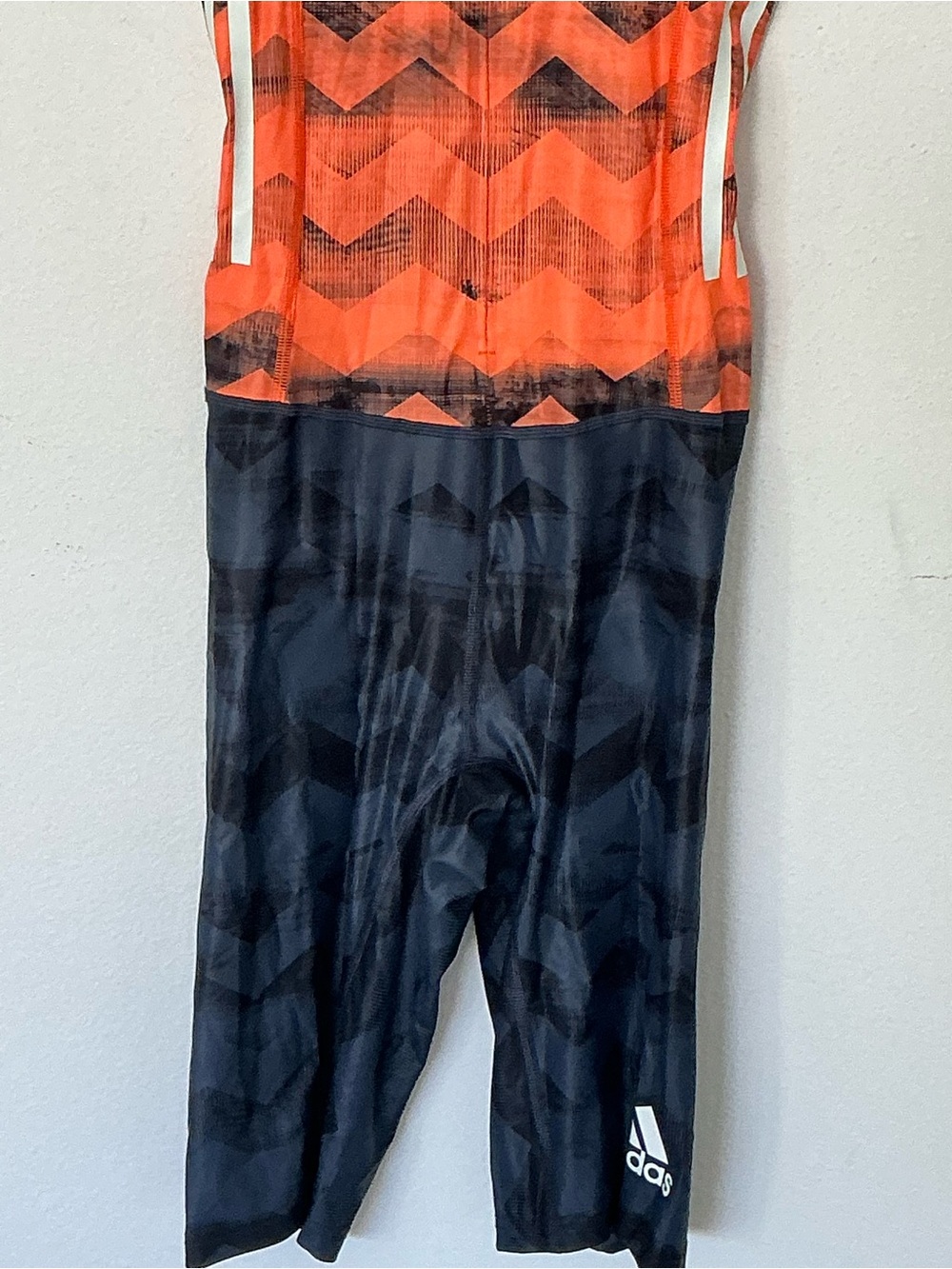 Adidas Climachill Energy Running Compression Suit Orange Black Size Small - Picture 4 of 10